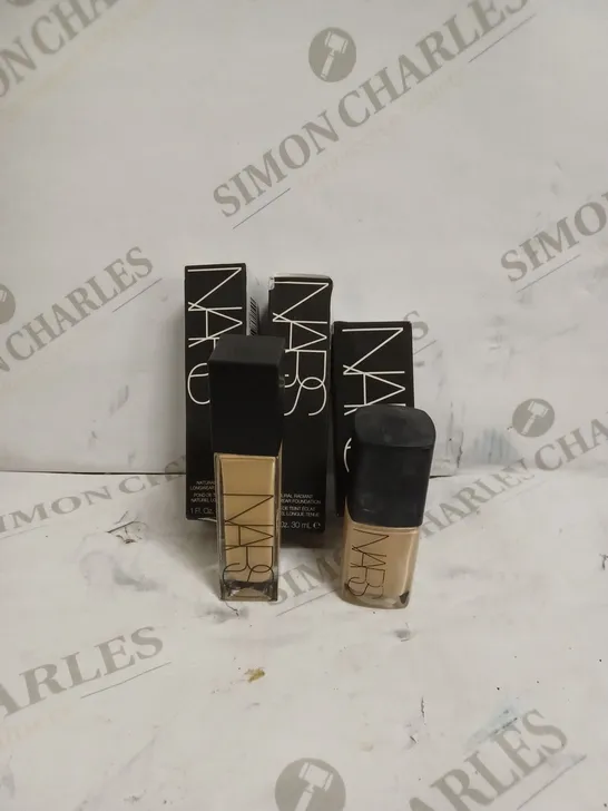 BOX OF APPROX 3 ITEM TO INCLUDE  NARS SHEER GLOW FOUNDATION & NARS NATURAL RADIANT LONGWEAR FOUNDATION- MEDIUM 1 PUNJAB