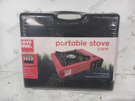 LOVE MUD PORTABLE STOVE 2.1KW FOR OUTDOOR USE ONLY