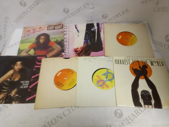 LOT OF APPROXIMATELY 20 VINYL SINGLES, TO INCLUDE DIANA ROSS, EDDY GRANT, STARSHIP ORCHESTRA, ETC