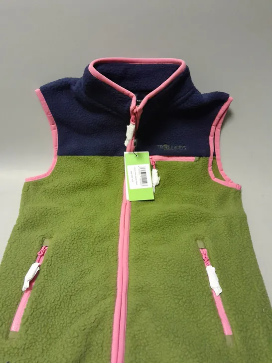 TROLLKIDS KIDS HEMSEDAL VEST GILET - KIDS SIZE 152