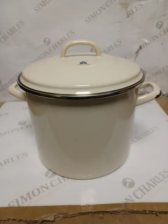 BK INDIGO 24CM 8.7L STOCKPOT CREAM