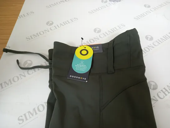 GOODMOVE WALKING TROUSERS IN OLIVE SIZE 10