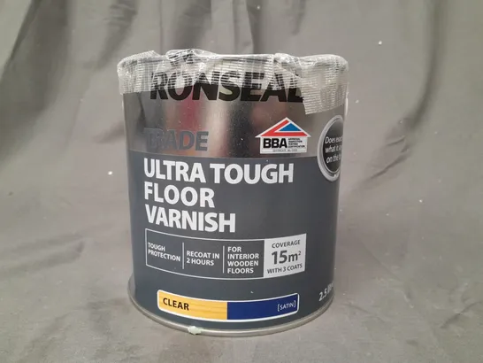 RONSEAL ULTRA TOUGH FLOOR VANISH - CLEAR SATIN (2.5L)