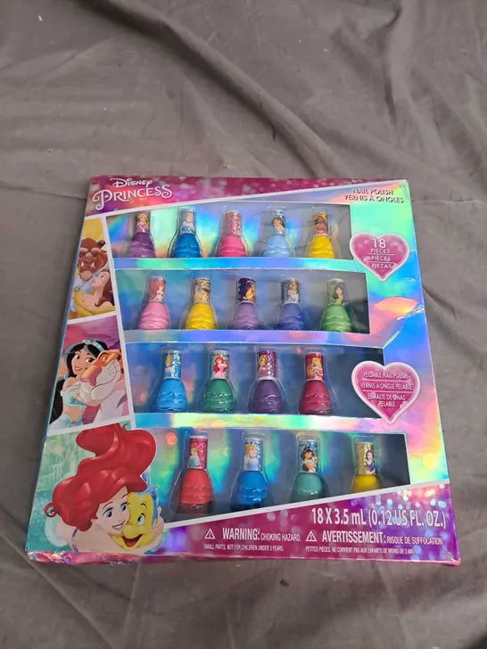 DISNEY PRINCESS 18 PIECE NAIL POLISH SET