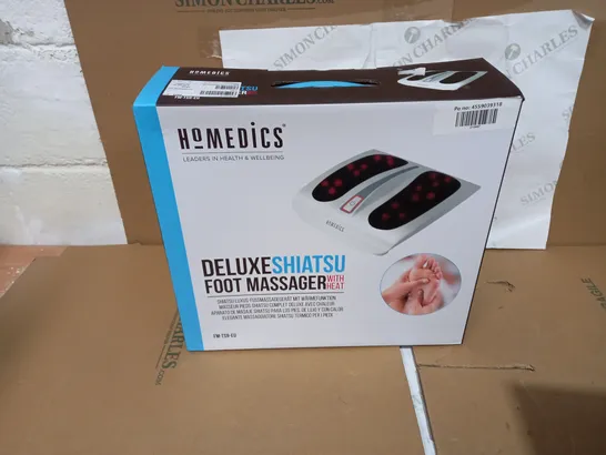 BOXED HOMEDICS DELUXE SHIATSU FULL FOOT MASSAGER WITH HEAT FM-TS9-EU