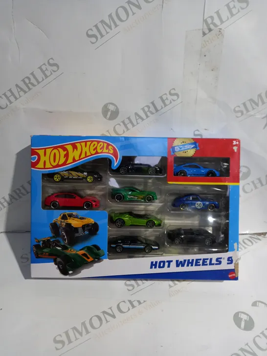 BOXED HOT WHEELS 9 CAR COLLECTION