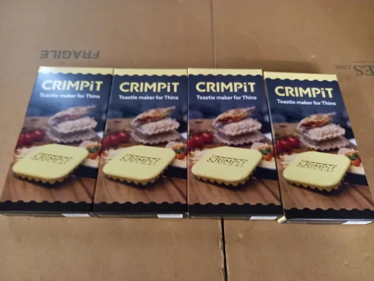 LOT OF 4 CRIMPIT TOASTIE MAKERS FOR THINS