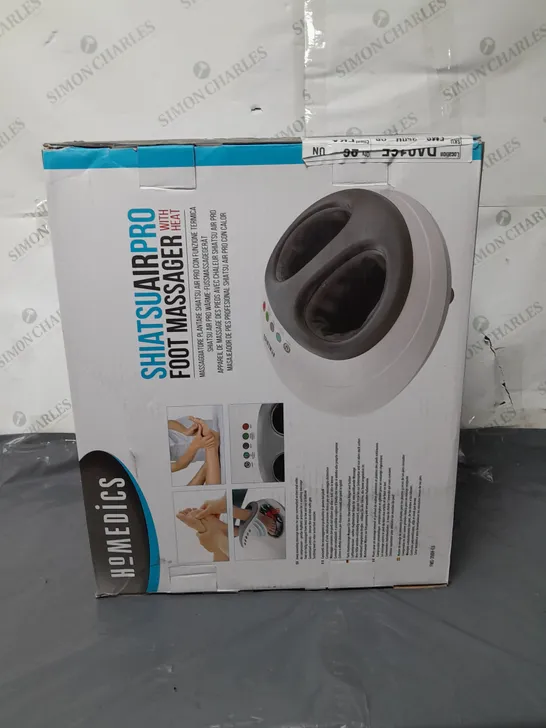 BOXED HOMEDICS SHIATSU AIRPRO FOOT MASSAGER WITH HEAT