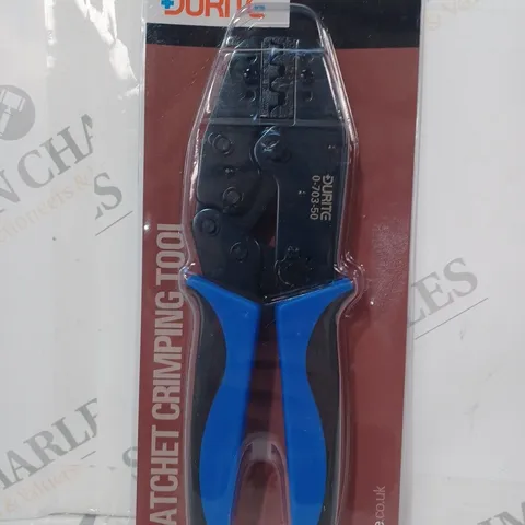 DURITE RATCHET CRIMPING TOOL IN BLUE/BLACK