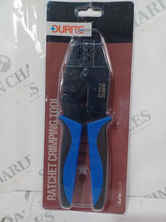 DURITE RATCHET CRIMPING TOOL IN BLUE/BLACK