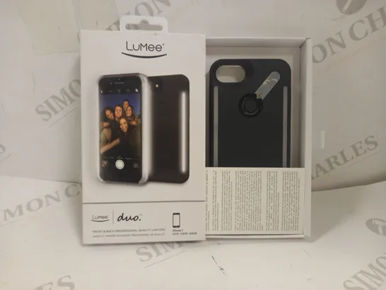 LUMEE DUO SMARTPHONE CASE WITH FRONT AND BACK PROFESSIONAL QUALITY LIGHTING FOR IPHONE 7