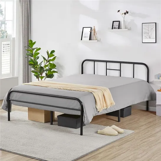 BOXED BYRAM BLACK KING SIZE BED FRAME (1 BOX)