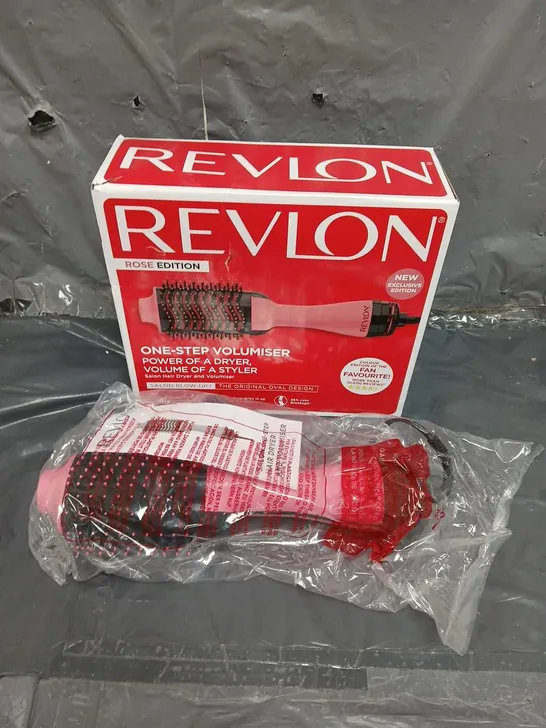 BOXED REVLON LONDON ONE-STEP VOLUMISER - ROSE  RRP £49.99