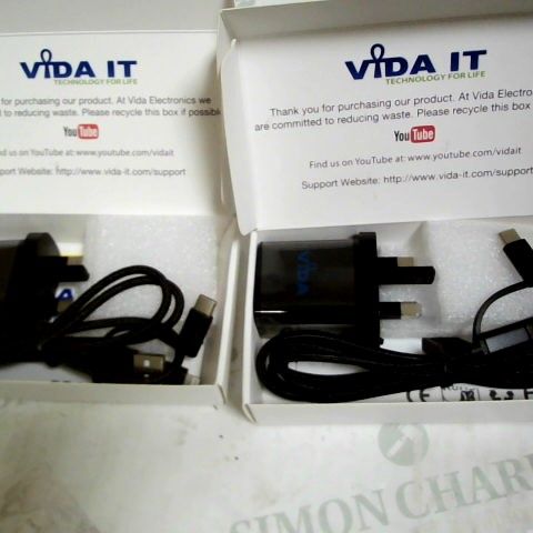 LOT OF APPROXIMATELY 40 VIDA IT WALL CHARGERS