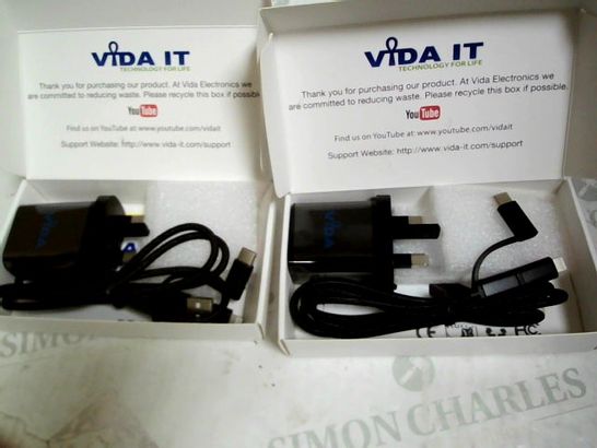 LOT OF APPROXIMATELY 40 VIDA IT WALL CHARGERS