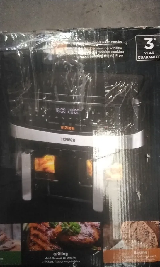 BOXED TOWER VIZION 9L DUAL BASKET AIR FRYER 