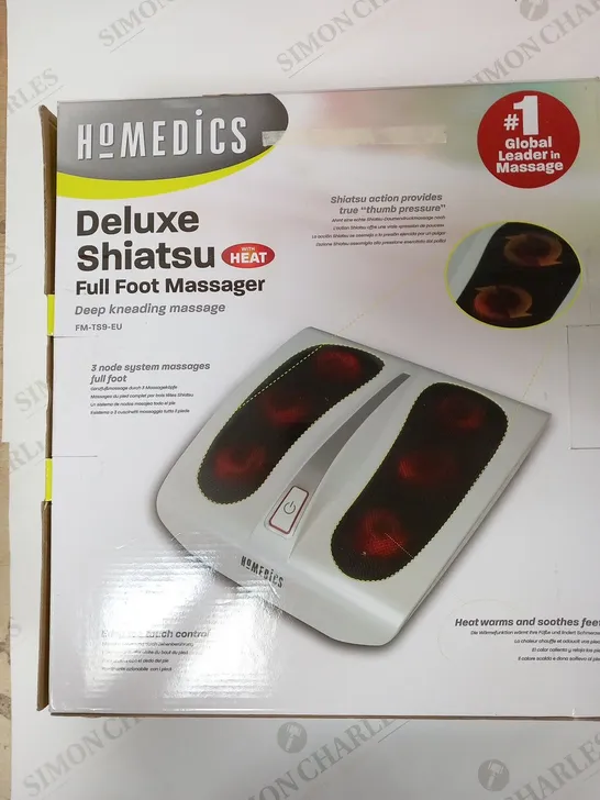 BOXED HOMEDICS DELUXE SHIATSU FULL FOOT MASSAGER FM-TS9-EU