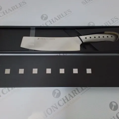 BRAND NEW BOXED SHA RA KU MONO MOLYBDENUM VANADIUM STEEL 18-8 STAINESS STEEL FJ-12 18.5CM NAKIRI KNIFE