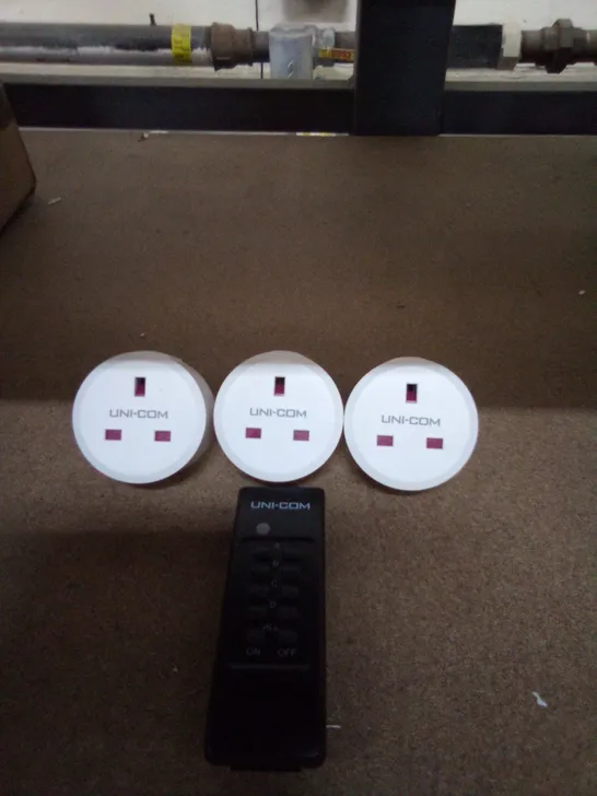 UNI-COM REMOTE CONTROL SOCKETS 3 PACK