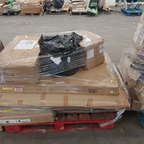 PALLET OF ASSORTED FURNITURE PARTS AND CONSUMER GOODS 