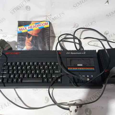 SINCLAIR 128K ZX SPECTRUM +2 WITH MAX HEADROOM