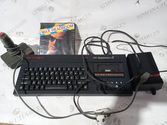 SINCLAIR 128K ZX SPECTRUM +2 WITH MAX HEADROOM