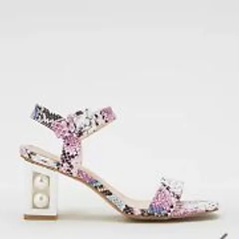 MODA IN PELLE SANDYPEARL BLOCK HEEL SANDAL PINK SIZE 5