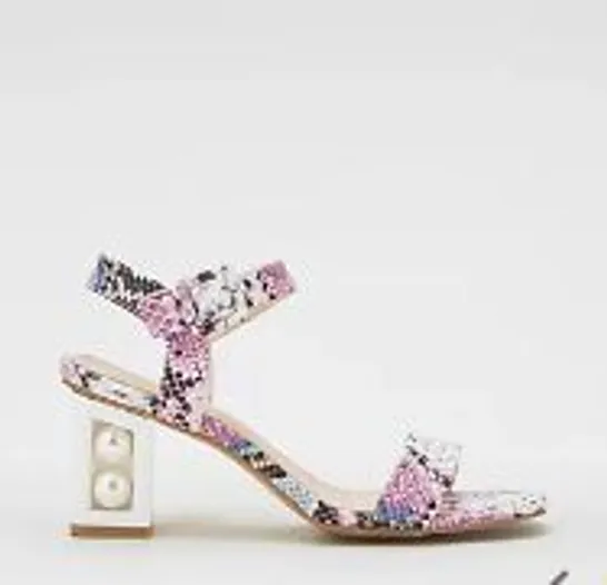 MODA IN PELLE SANDYPEARL BLOCK HEEL SANDAL PINK SIZE 5