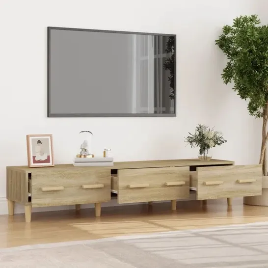 BOXED JOHNNIA TV STAND FOR TVS UP TO 65" - NATURAL (1 BOX)