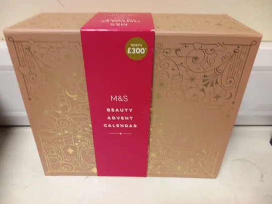 BOXED M AND S BEAUTY ADVENT CALENDER