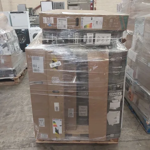 PALLET OF APPROXIMATELY 8 UNPROCESSED RAW RETURN TELEVISIONS TO INCLUDE;