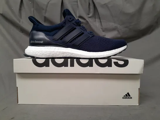 BOXED PAIR OF ADIDAS ULTRABOOST 1.0 SHOES IN NAVY UK SIZE 8.5