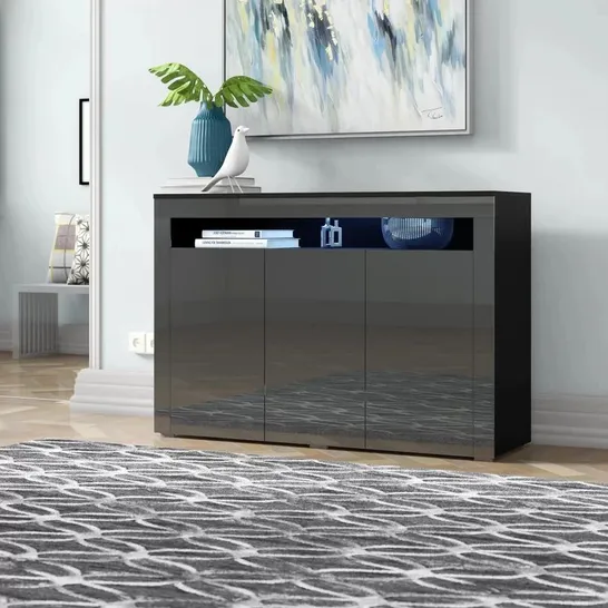 BOXED BRITT SIDEBOARD BLACK GLOSS (BOX 2 OF 2 ONLY)