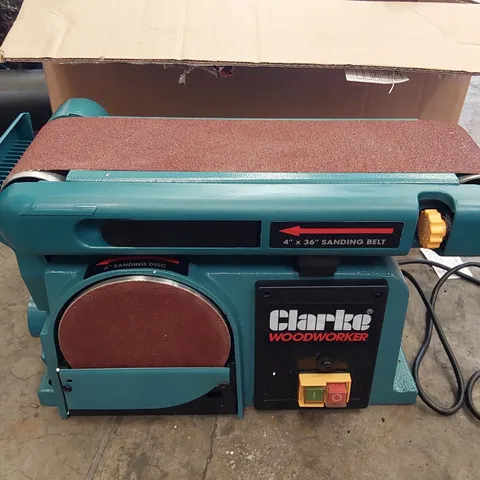 BOXED CLARKE INTERNATIONAL CS4-6E BELT & DISC SANDER 230V