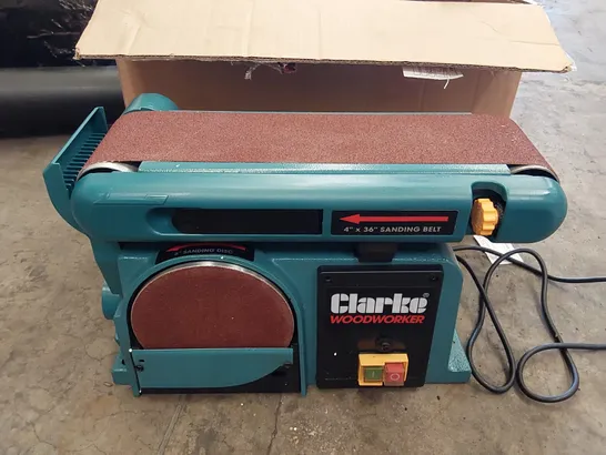 BOXED CLARKE INTERNATIONAL CS4-6E BELT & DISC SANDER 230V