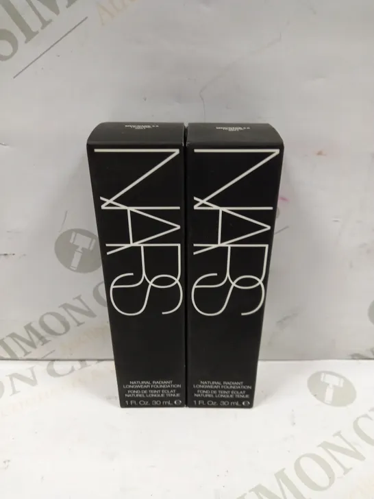 BOX OF 2 NARS NATURAL RADIANT LONGWEAR FOUNDATION - MEDIUM 2.6 HUAHINE