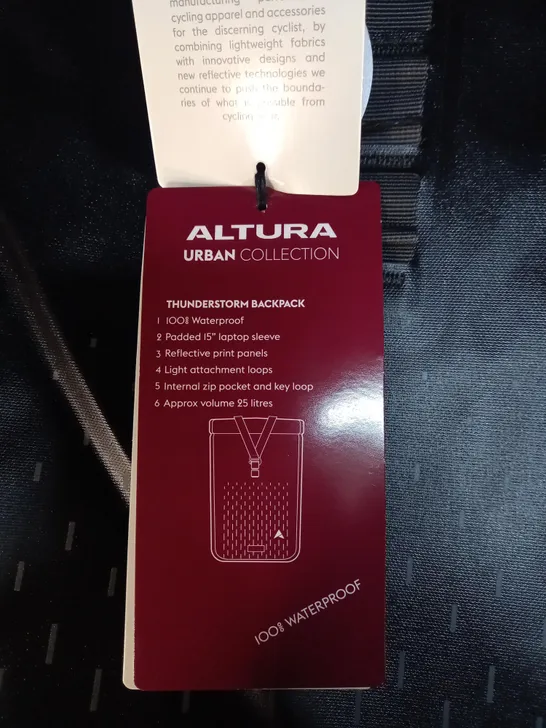 ALTURA URBAN COLLECTION THUNDERSTORM BACKPACK