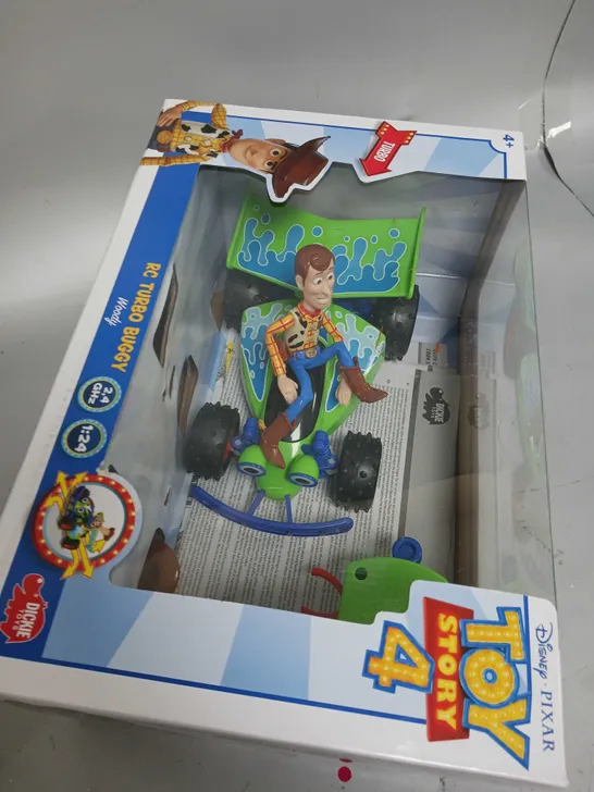 DISNEY PIXAR TOY STORY 4 RC TURBO BUGGY WOODY RRP £35