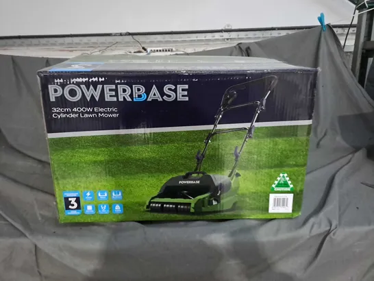 POWERBASE 32CM 400W ELECTRIC CYLINDER LAWN MOWER