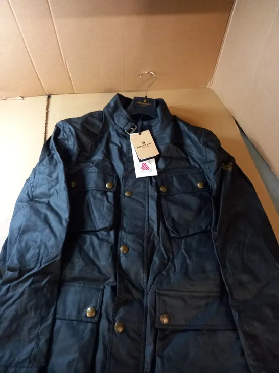 BELSTAFF BLACK FIELDMASTER JACKET - 2XL