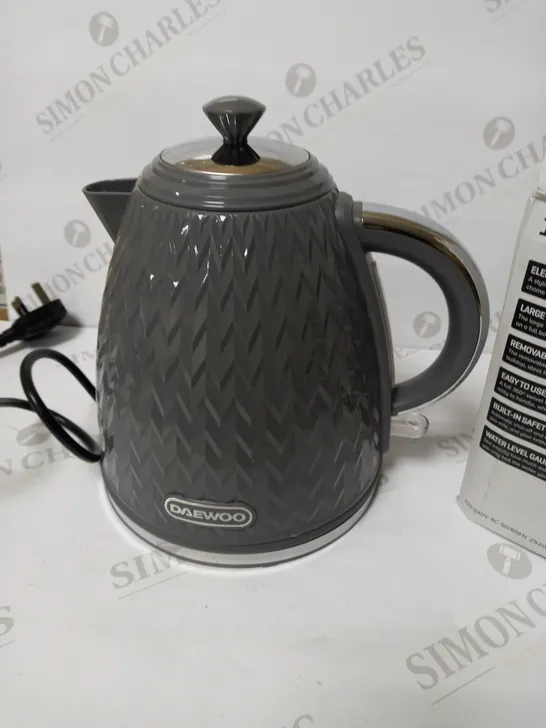 DAEWOO 1.7L JUG KETTLE GREY 