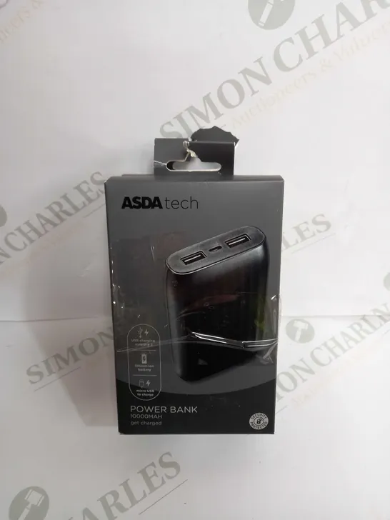 SET OF 2 ASDA TECH POWER BANK IN BLACK