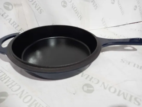 COOK'S ESSENTIALS CAST IRON DOUBLE DUTY CASSEROLE WITH SKILLET LID