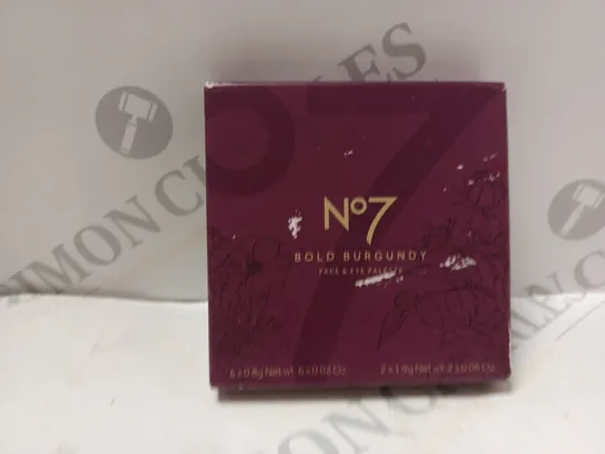 SEALED AND BOXED N07 BOLD BURGUNDY FACE EYE PALETTE