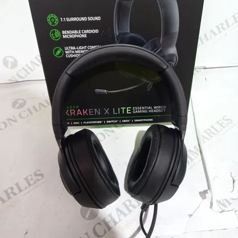 BOXED RAZER KRAKEN X LITE WIRED GAMING HEADSET - BLACK