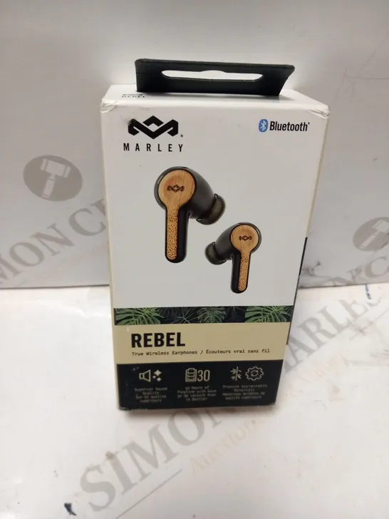 BOXED HOUSE OF MARLEY REBEL TRUE WIRELESS EARPHONES