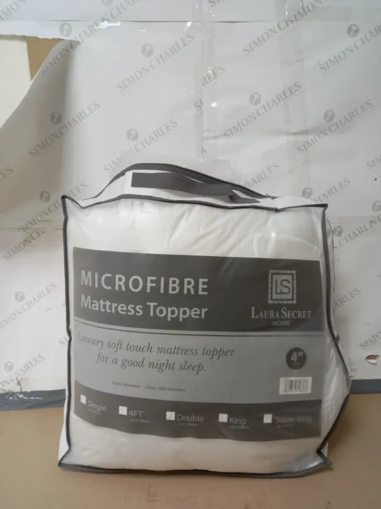 BAGGED LAURA SECRET MICROFIBRE MATTRESS TOPPER