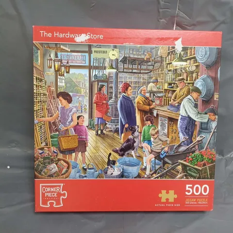 BOXED CORNER PIECE PUZZLES THE HARDWARE STORE 500-PIECE JIGSAW PUZZLE 