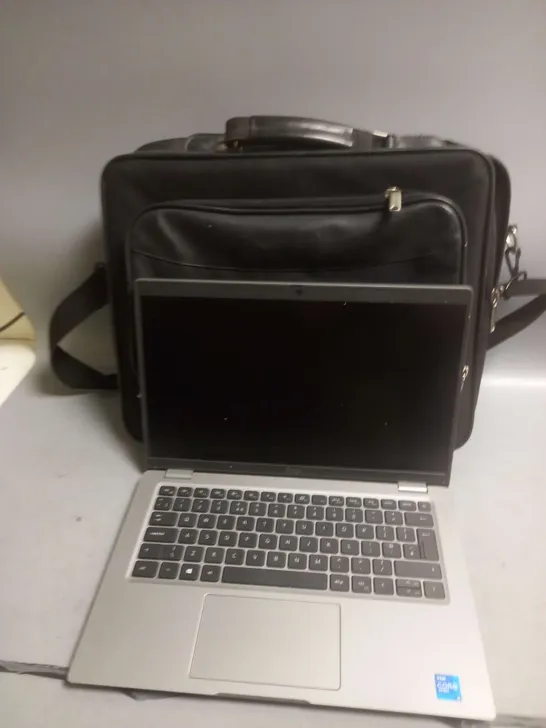 DELL LAPTOP AND LAPTOP BAG IN SILVER