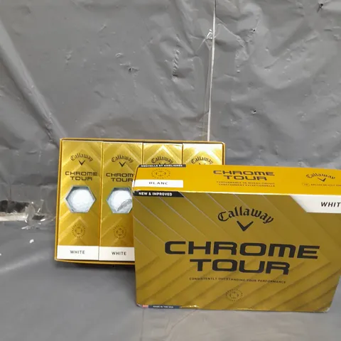 BOXED CALLAWAY GOLF CHROME TOUR GOLF BALLS